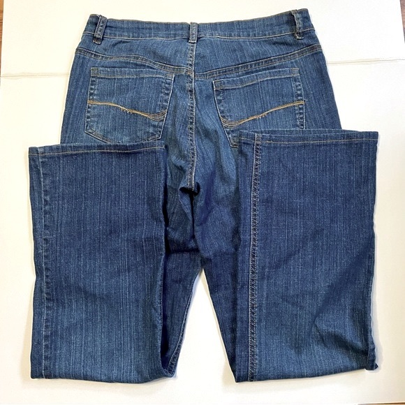 JONES & CO Vintage Bootcut Wide Leg Jeans Medium Wash High Rise Jones New York - Picture 2 of 15